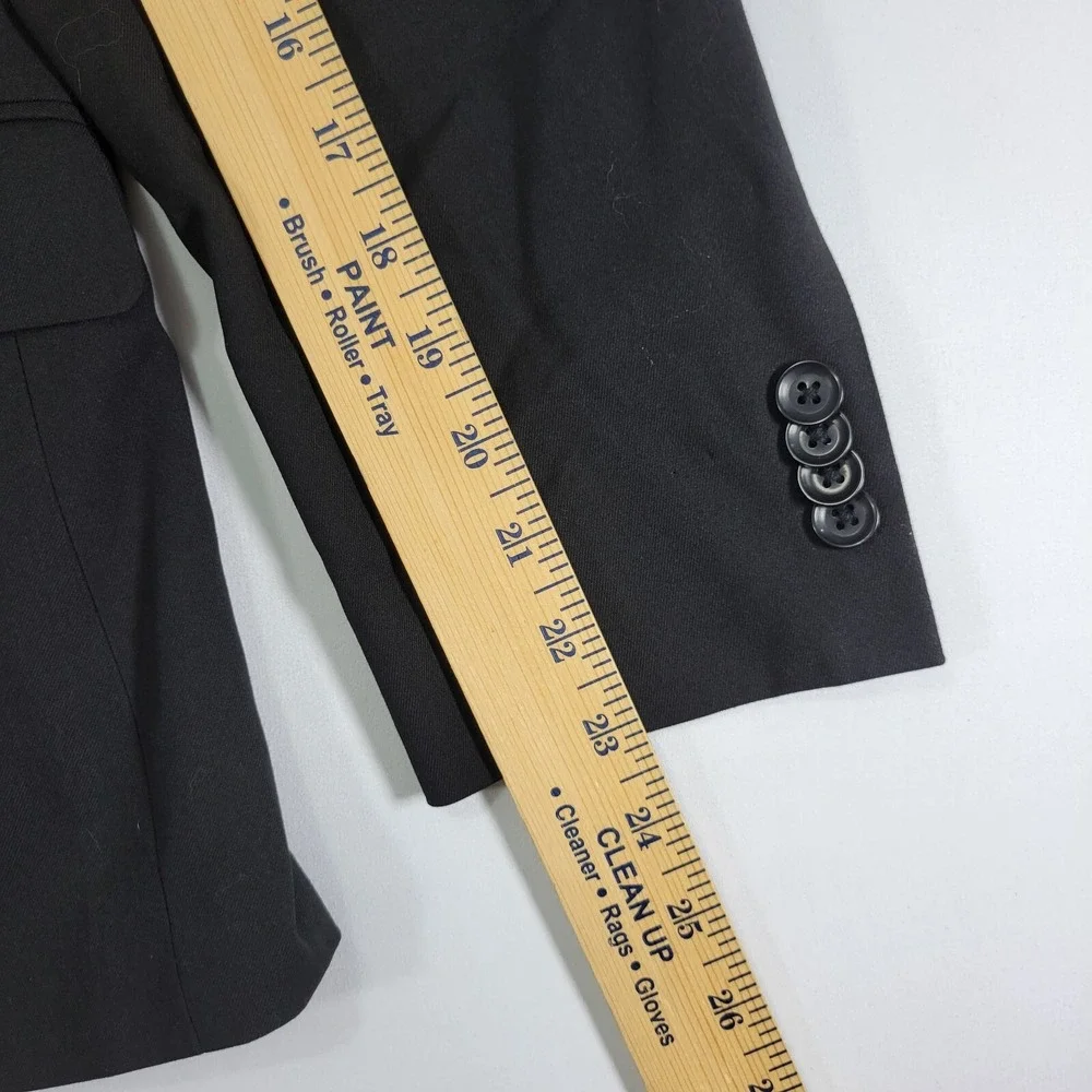 Kenneth Cole Reaction Men's‎ Sport Coat Blazer Two Button Black Techni-Cole 38S